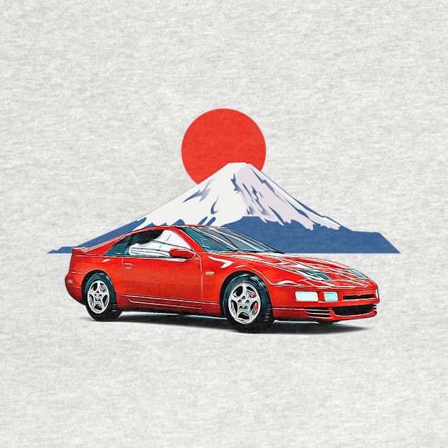 300zx Fuji JDM Japan Print by Auto-Prints